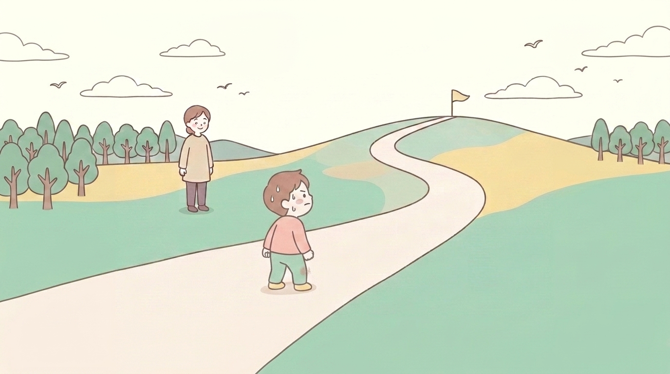 目標に向かって挑戦する子ども